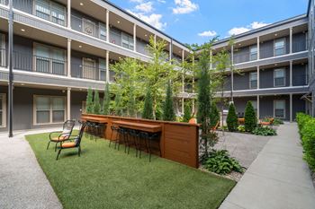 Multiple courtyards